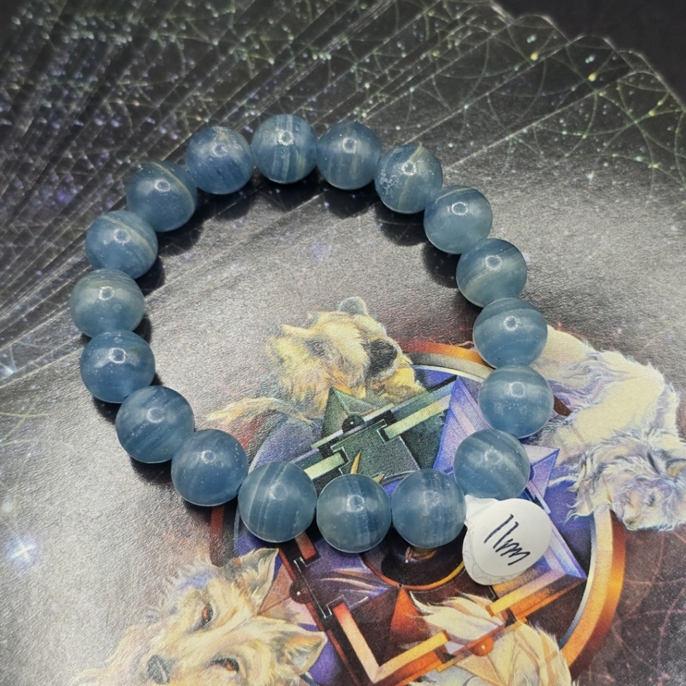 Blue Calcite 11mm Bracelet